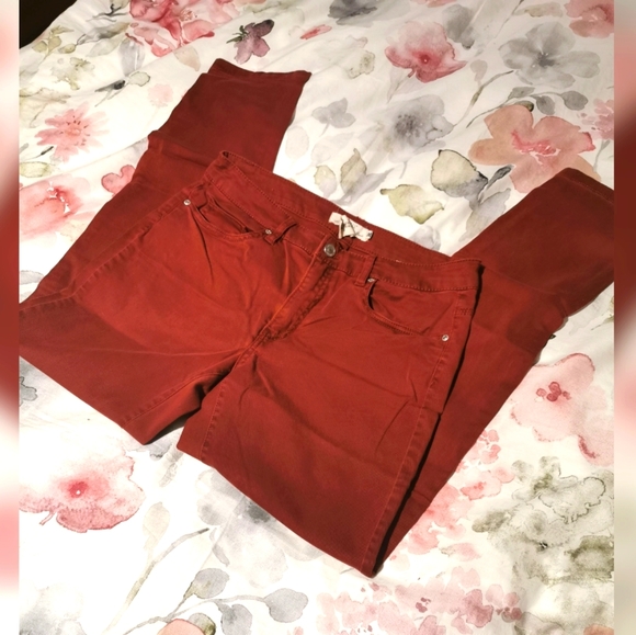 H&M L.O.G.G. Skinny Jeans - Rust Colour - Picture 1 of 5